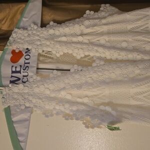 Wide leg laced jumpsuit